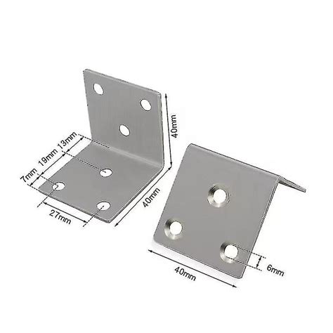 Stainless Steel Corner Braces L Shape Brackets 90 Degree Joint Right.